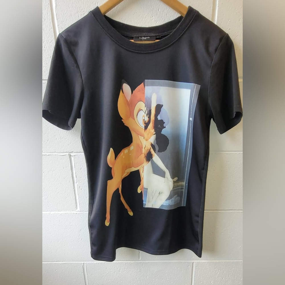 Givenchy Black Tee Disney Collection ~ Bambi